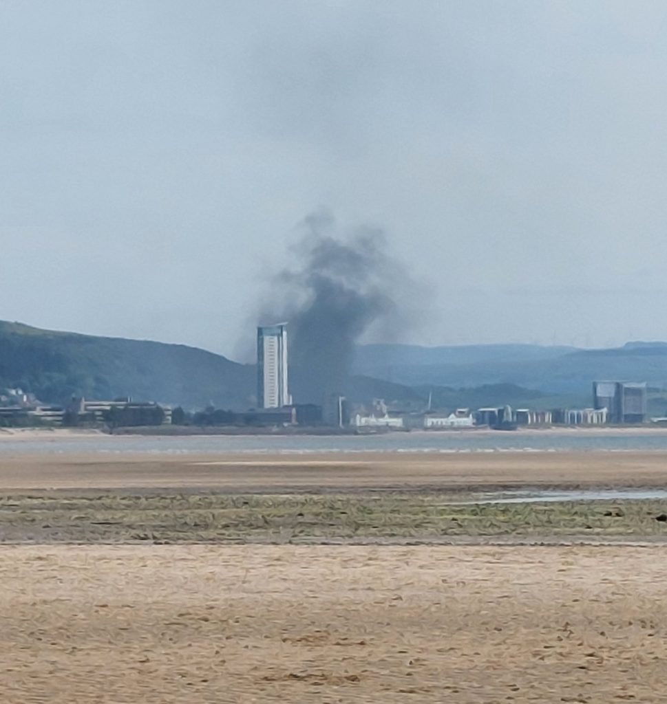 Swansea fire today: Emergency crews battle massive blaze as Mid and West Wales Fire and Rescue Service cordons off area